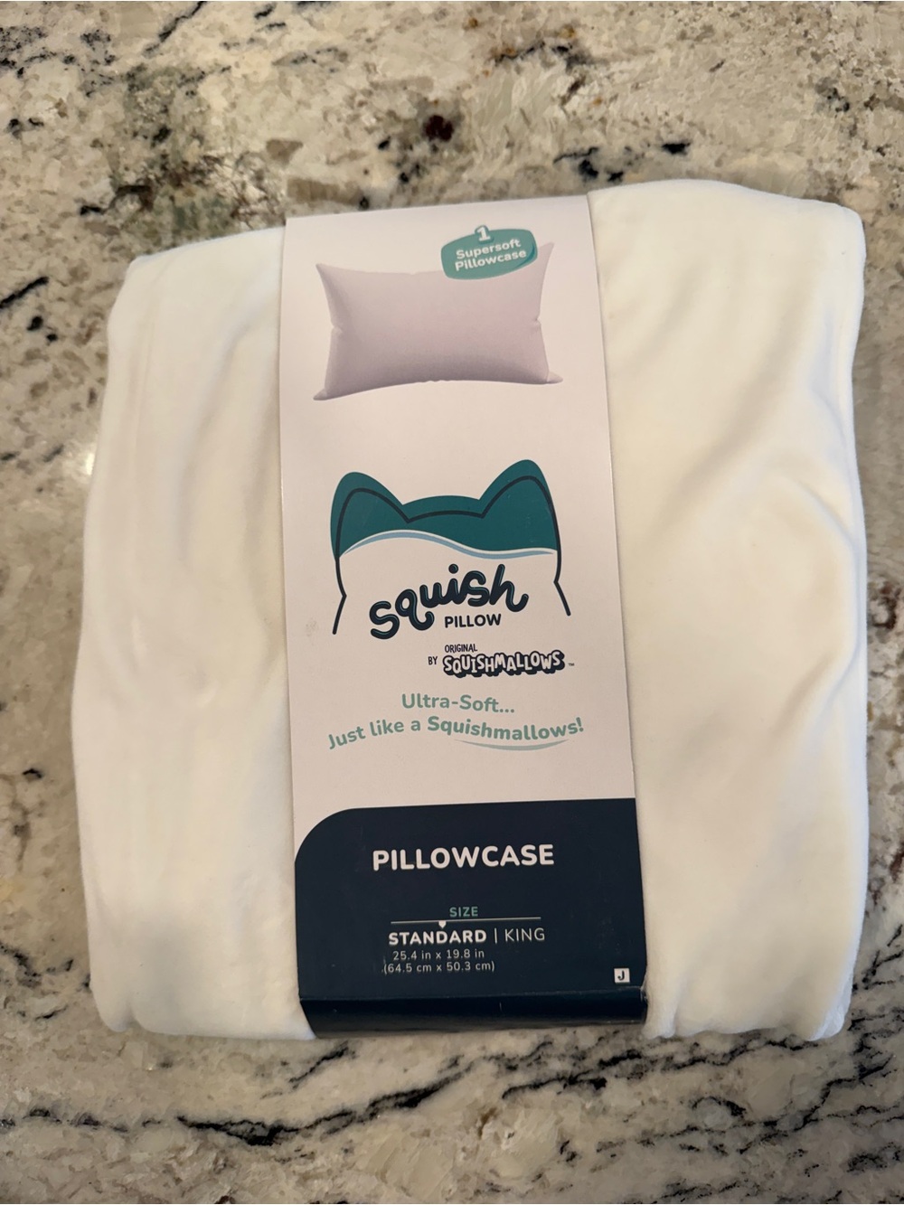 Squishmallows White Pillowcase - Ultra-Soft Pillow Cover